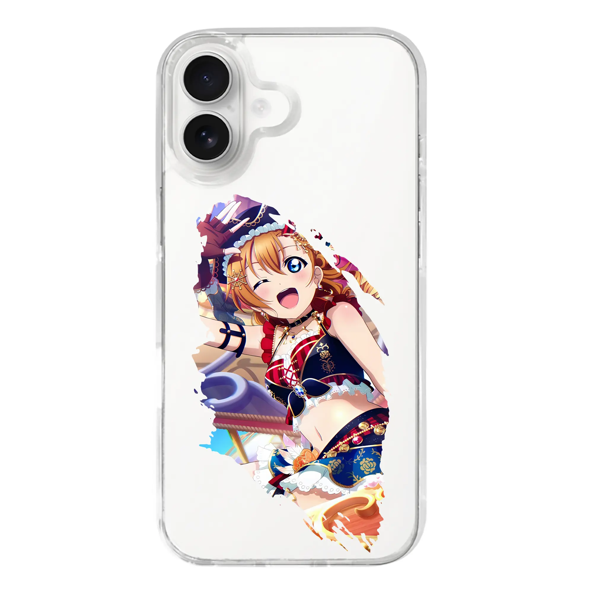 Love Live! グッズ,高坂穂乃果 - iPhone 17シリーズ 透明スマホケース – 薄型・耐衝撃・精密フィット保護カバー